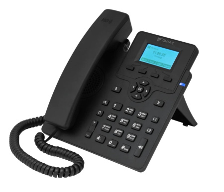 ФЛАТ-ПРО Flat-Phone C10GP/RU, IP-телефон (2 SIP-аккаунта, 2 порта 10/100/1000 BASE-T (RJ-45), ЖК-дисплей, PoE, адаптер питания 220В, РЕЕСТР)